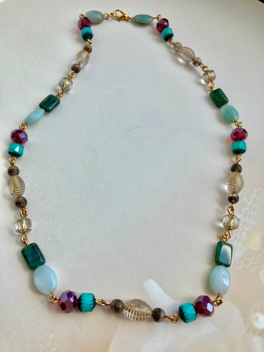 "Sira" Egyptian Inspired Handmade Chain Necklace