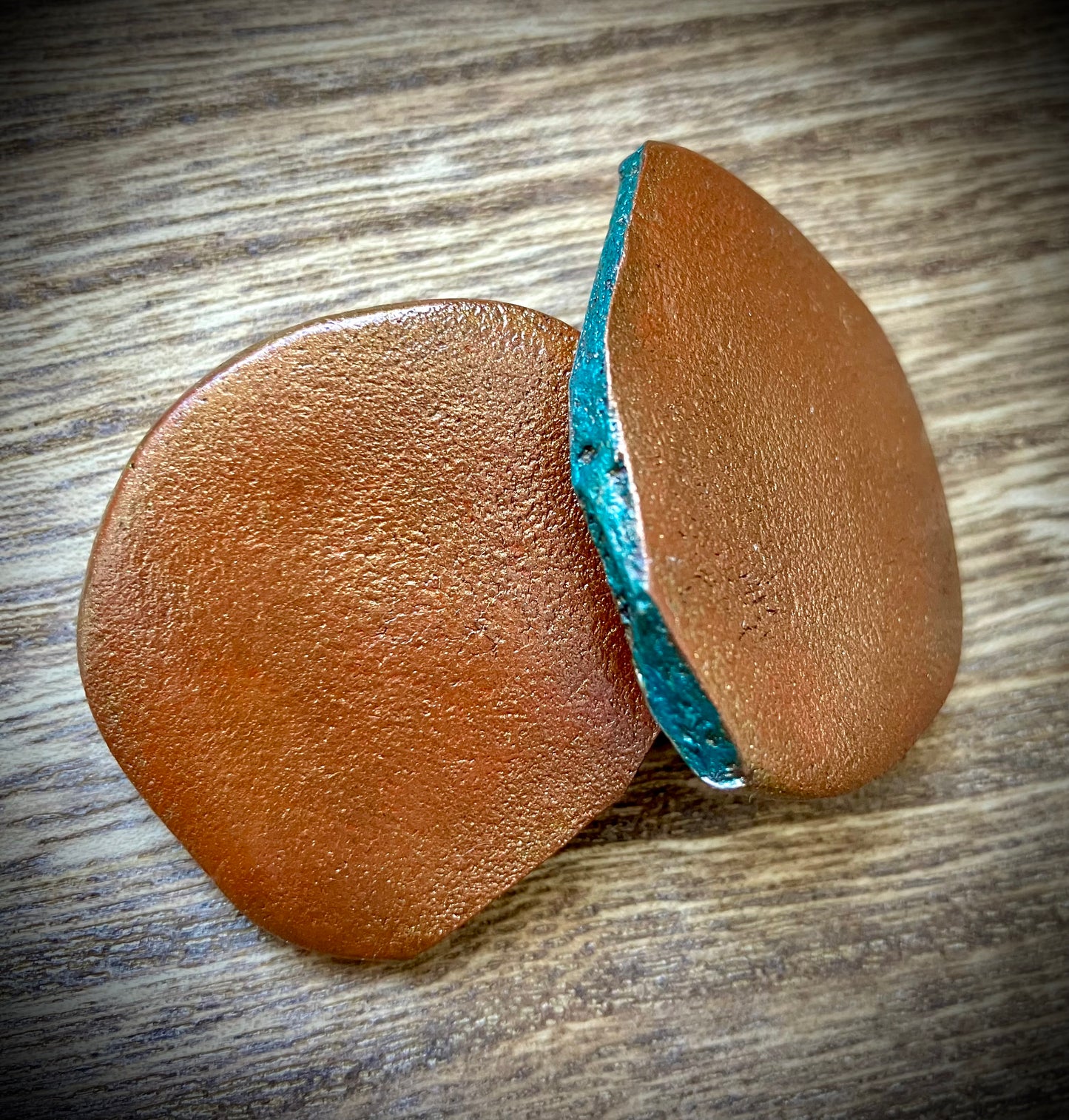 "Subterranean" Handmade Clay Large Stud Earrings