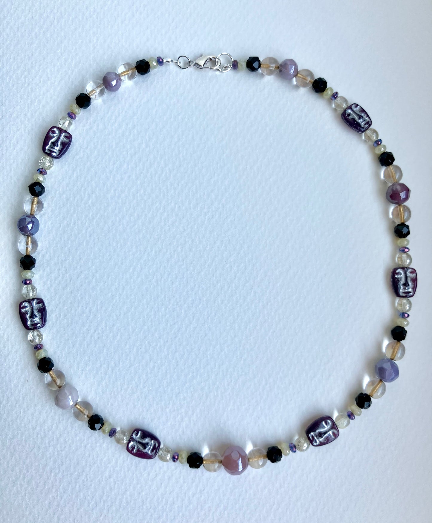 "Aurora" Handmade Glass Beaded Necklace