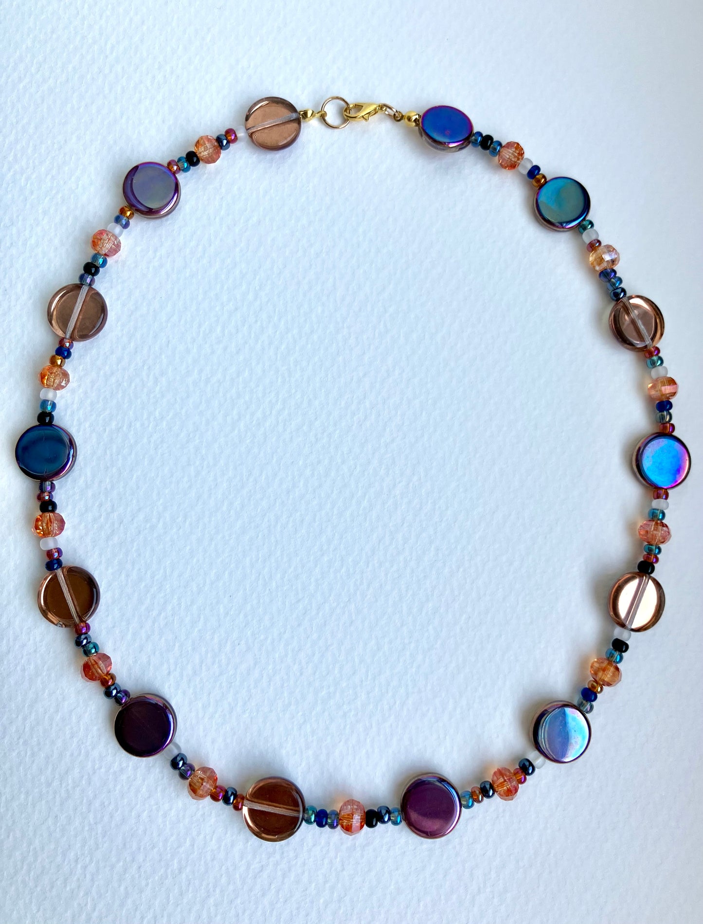 "Venus" Handmade Glass Beaded Necklace