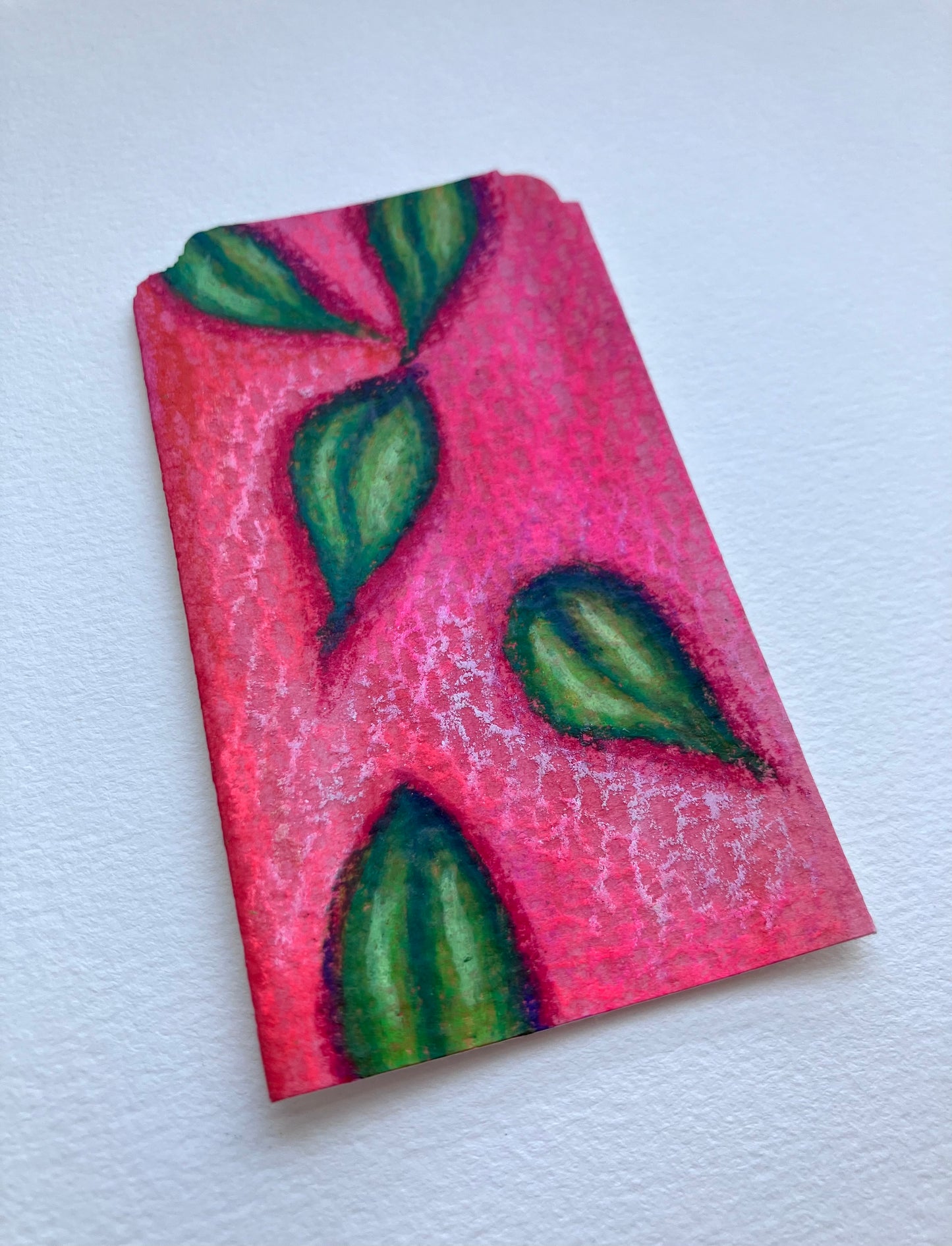 Handmade Mini Hot Pink Bookmark