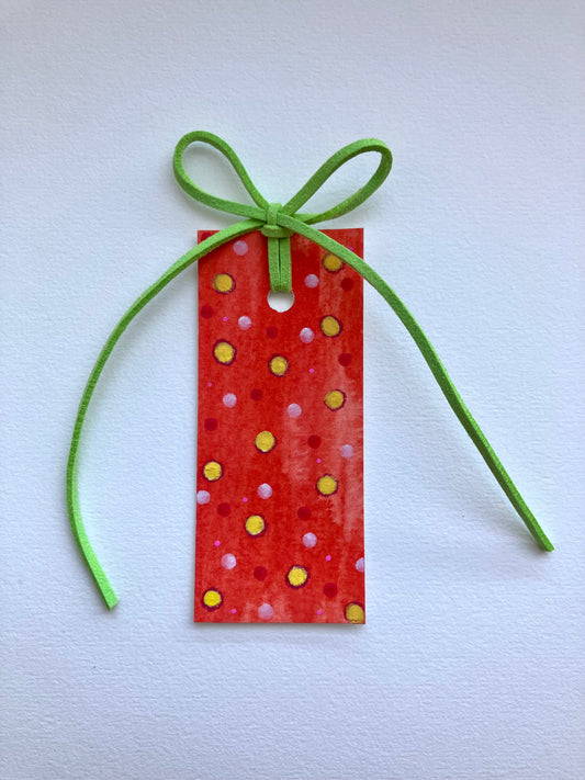 Handmade Mini Orange & Lime Bookmark