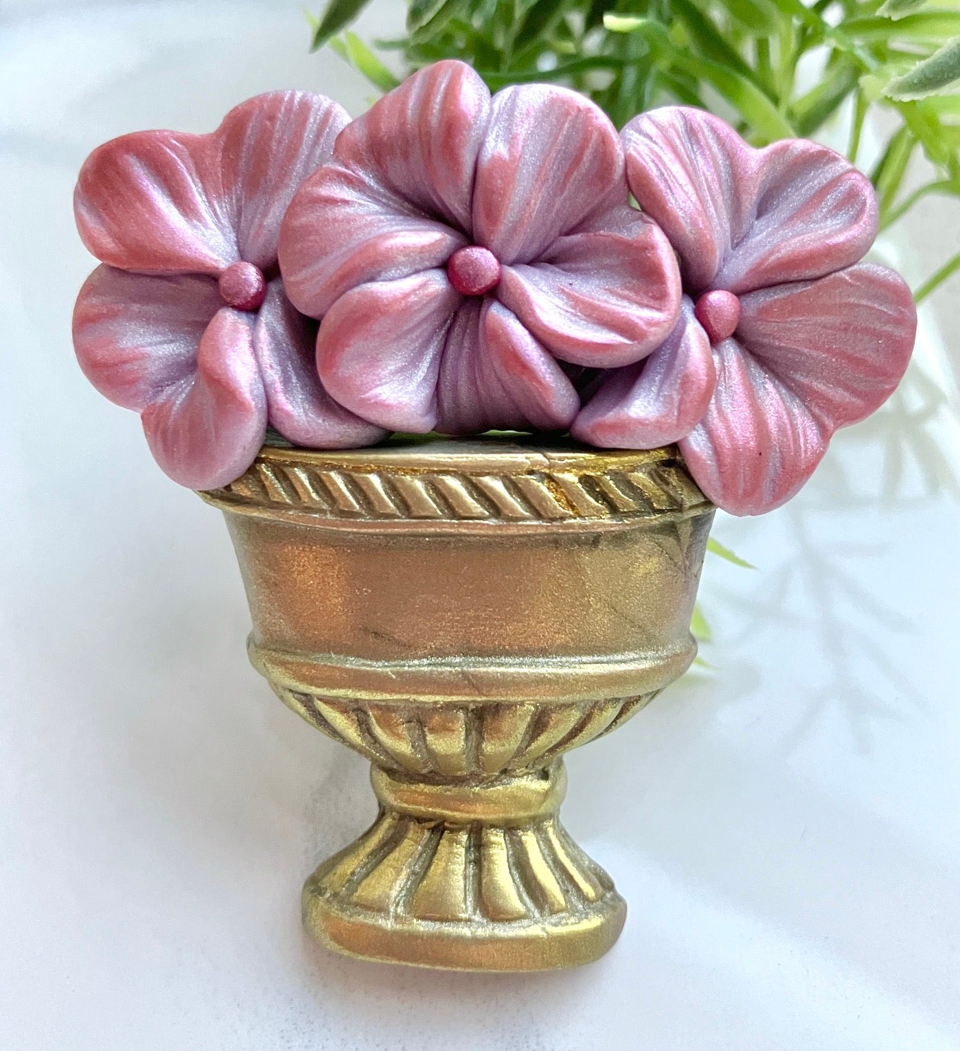 Floral Clay Fashion Brooch