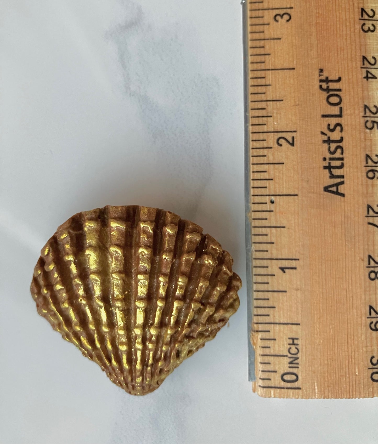 Seashell Clay Brooch