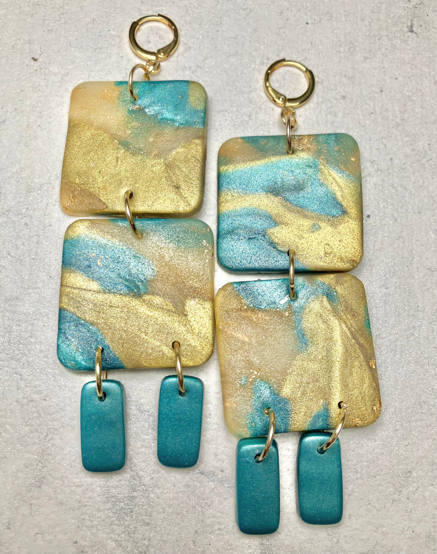 "A Map of the World" Clay Drop Earrings