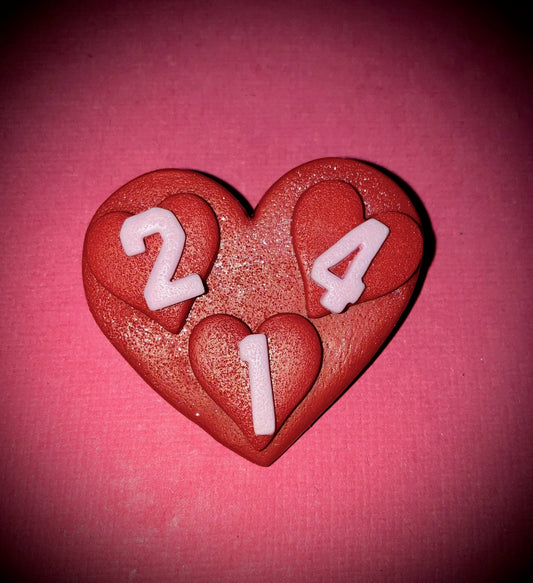 "214" Valentine's Day Fashion Brooch