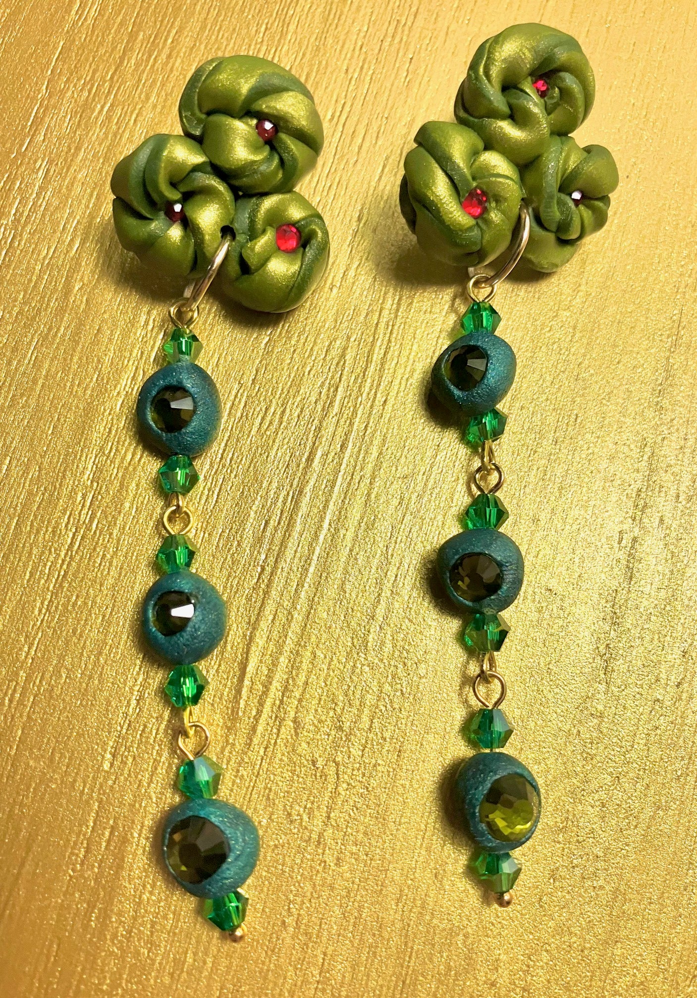 "Silk Sheets" Lightweight Clay Drop Earrings