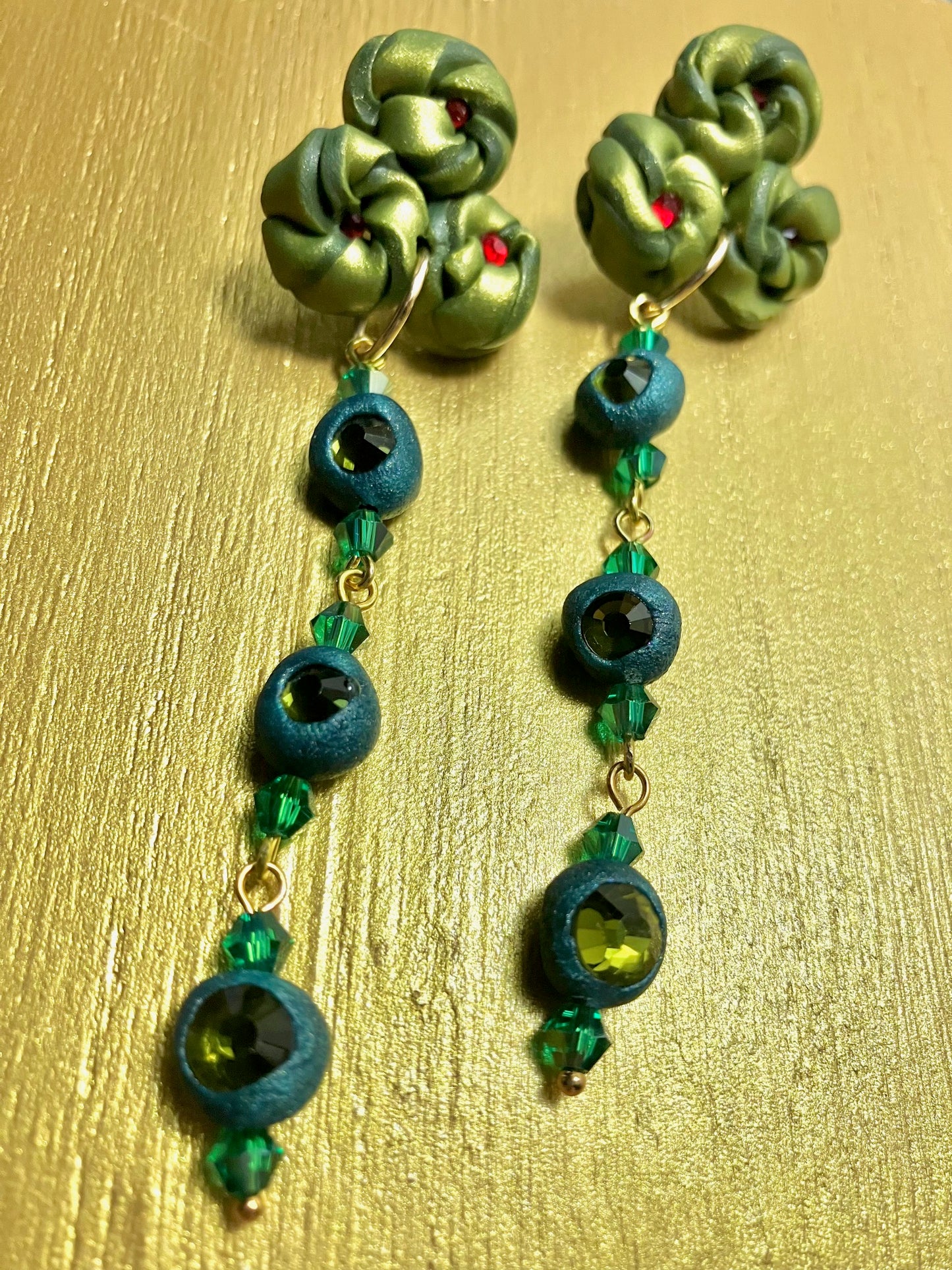 "Silk Sheets" Lightweight Clay Drop Earrings