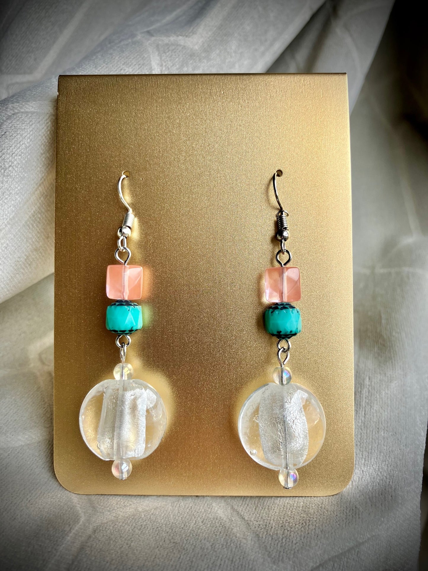 "Hamptons Babe" Glass Beaded Earrings