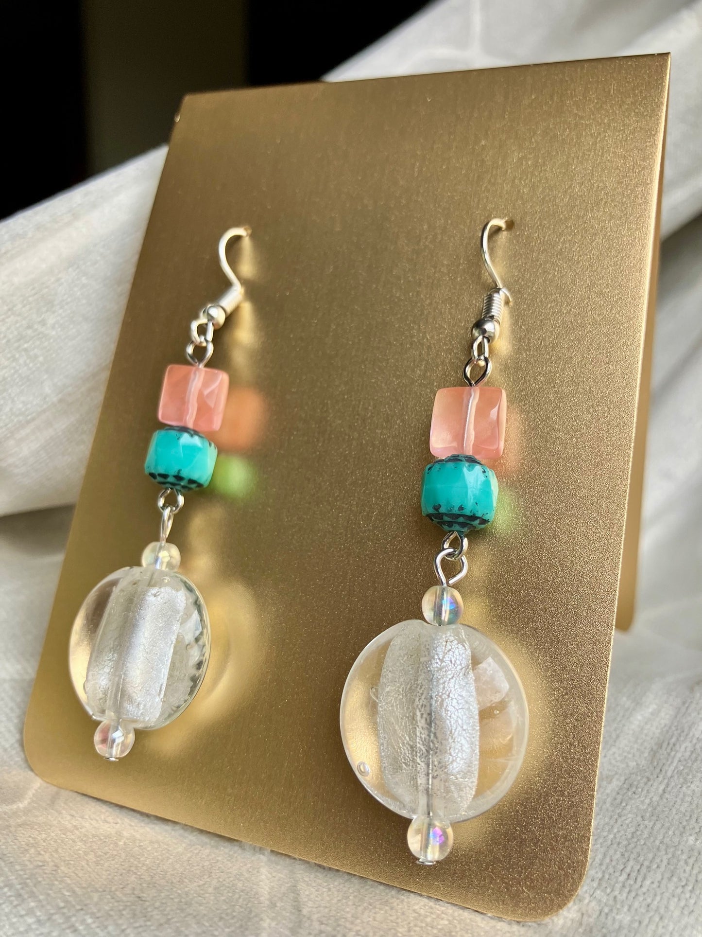 "Hamptons Babe" Glass Beaded Earrings